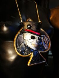 Baron Samedi Talisman, Cuckold Symbol Amulet Necklace, Personalized Voodoo Skull Pendant, Magic Witchcraft Guidance