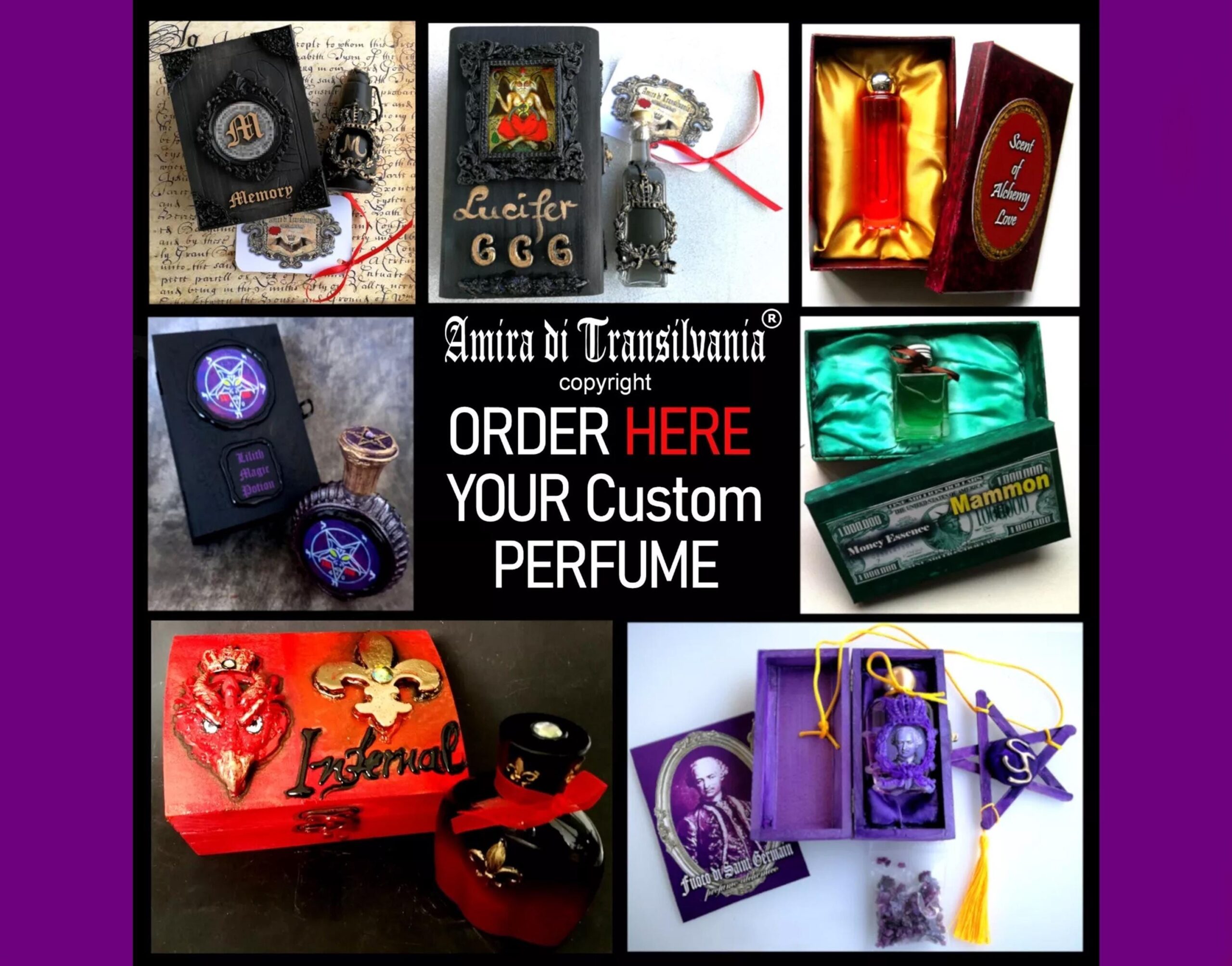 Perfume Oil Eau de Parfume Magic Vintage Bottle Fragrances Mammon Essence Money Wealth Richness
