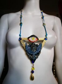 Enochian Angel Spirit Vessel. Dr. John Dee Amulet, Metaphysical Occult Jewelry Astrological Talismans Necklace