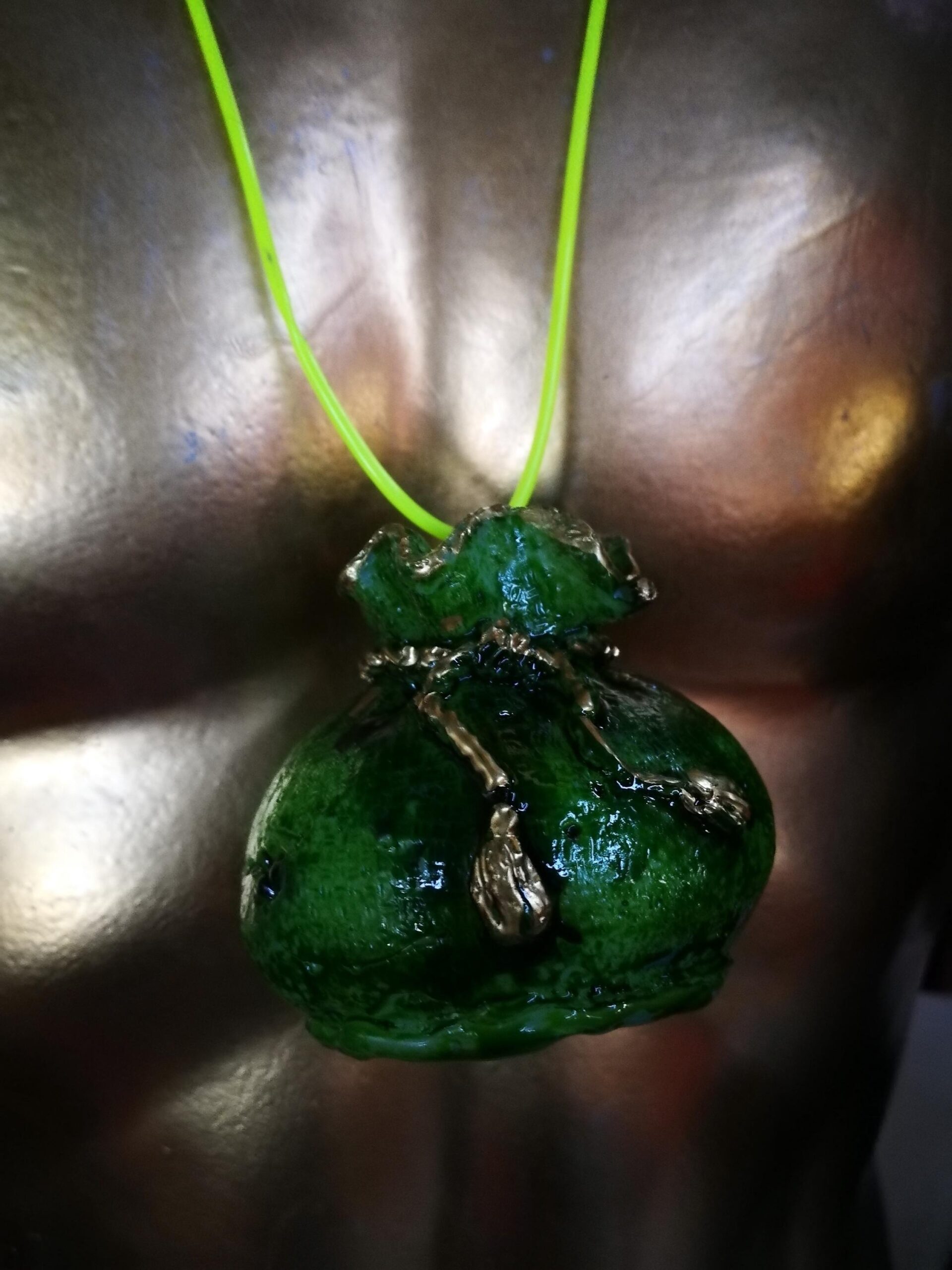 Dollar Symbol Pendant, Good Luck Amulet, Manifestation Money Wealth Attraction, Abundance Richness Talisman Jewelry