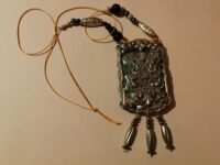 Japanese Omamori Charm, Lovers Talisman Samurai Amulet, Asian Folkloric Jewelry, Magic Pendant Good Luck