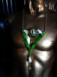 Elohim Necklace YHWH Yahweh Pendant, Yahuah Hebrew Jewish Symbol, Magic Talisman Amulet Dragon Eye