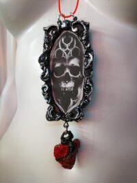 Elohim Talisman YHWH Yahweh Pendant, Powerful & Success Occult Jewelry Magic Symbol, Gothic Skull Amulet