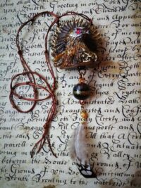 Witch Familiar Amulet, Ancient Spirit Companion Royal Eagle Blessing Spell, Occult Jewelry Talisman Pendant