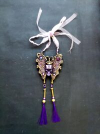 Lunar Moth Amulet, Butterfly Skull Talisman, Gothic Magic Pendant for Transformation, Protection and Immortality