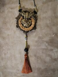 Hecate Goddess, Gothic Amulet Dark Magic Talisman Witchcraft Pendant, Witch Jewelry Symbol Inverted Pentagram