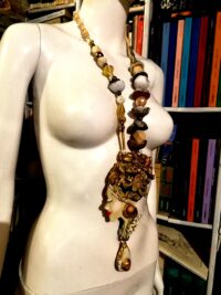 African Necklace Pendant, Voodoo Witch Spiritual Amulet, Dark Magic Cursed Talisman Haunted Witchcraft Jewelry