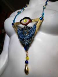 Enochian Angel Spirit Vessel. Dr. John Dee Amulet, Metaphysical Occult Jewelry Astrological Talismans Necklace