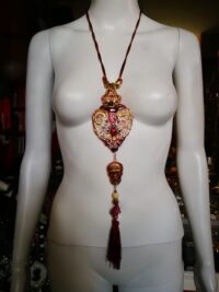 Midas Touch Amulet, Golden Wealth Spirit Vessel Royal Talisman, Lion Goat & Skull Occult Jewelry