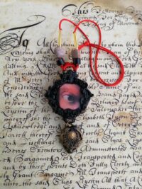 Magic Eye Necklace Charm, Protective Talisman Pendant Protection Amulet, Feminine Power Love Attraction