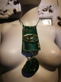 Dollar Symbol Necklace, Good Luck Pendant Amulet, Bitcoin Money Wealth Attraction, Abundance Richness Talisman