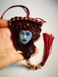Agrat Bat Mahlat Goddess, Gothic Divinity Jewelry Kabbalah Magic, Esoteric Talisman Witchcraft Pendant Deity Witch