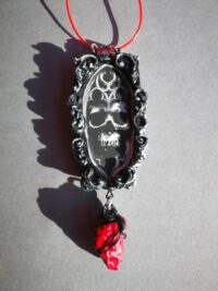 Elohim Talisman YHWH Yahweh Pendant, Powerful & Success Occult Jewelry Magic Symbol, Gothic Skull Amulet