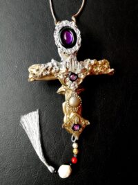 Satanic Necklace, Antichrist Inverted Cross, Baphomet Devil Horn Occult Symbol Sigil of Lucifer Satan