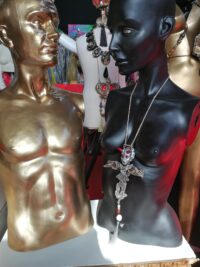 Satanic Necklace, Antichrist Inverted Cross, Baphomet Devil Horn Occult Symbol Sigil of Lucifer Satan