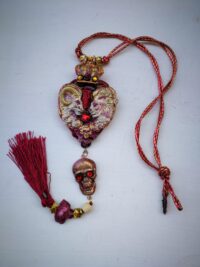 Midas Touch Amulet, Golden Wealth Spirit Vessel Royal Talisman, Lion Goat & Skull Occult Jewelry