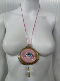 Realistic Eye, Angelic Protection Amulet Archangel Protective Talisman, Necklace Symbol All Seeing Eye Good Luck Pendant