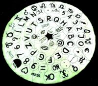 Ouija Board, Hocus Pocus Pagan Wheel Divination, Talking Table Planchette Witches Magic Altar Clairvoyance