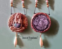 Mother Earth, Woman Protection Amulet, Goddess Gaia Talisman, Ouroboros Snake Wealth Richness Money Attraction Jewelry