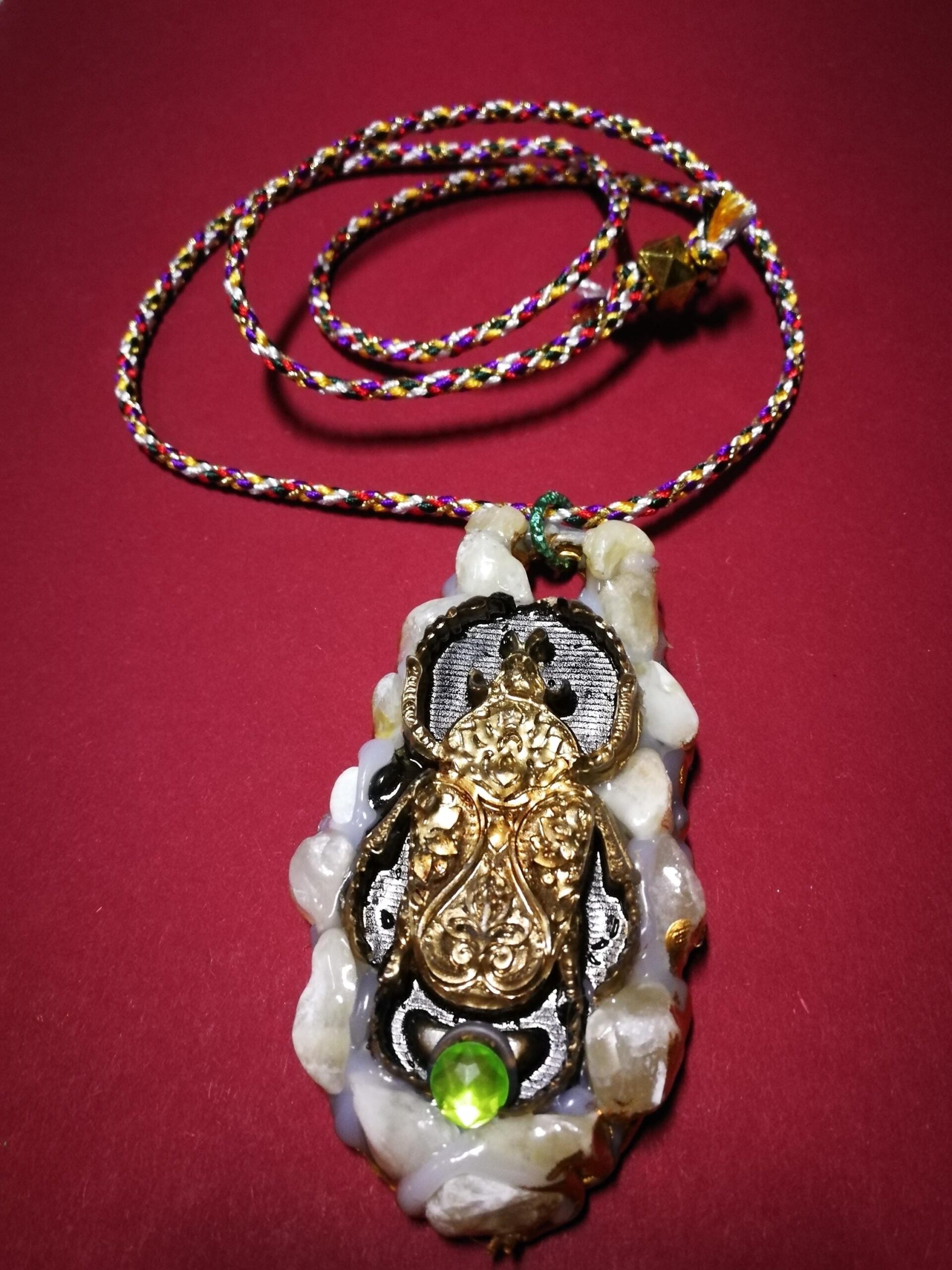 Scarab Necklace - Mexican Magic Lucky Goliath Beetle Talisman ~ Attract Money, Build Wealth Abundance & Prosperity