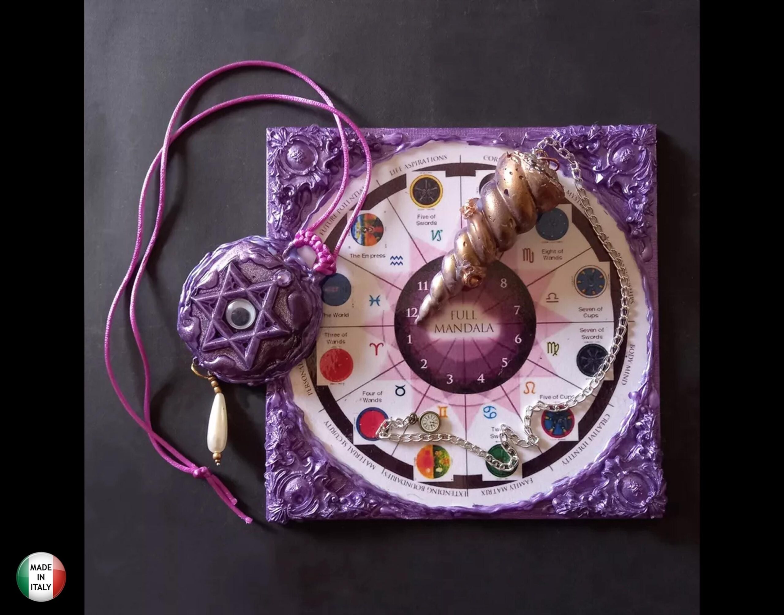 Ouija Board Hocus Pocus, Pendulum Psychic Planchette, Witch Ritual Tools Talking Table, Magic Altar Clairvoyance Medium