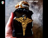 Magic Potion, Witch Altar Decor Apothecary Vintage Bottle Witchcraft, Mercury Symbol Prosperity Spell Jar
