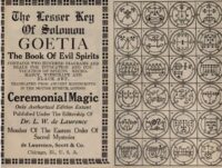 Ars Goetia, Lesser Key of Solomon Demonology Book, Magic the Gathering Occult Symbols, Magick Occultism Grimoire