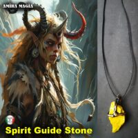 Become a Witch - Shadow Enhanced Necklace, Uncut Gemstone Pendant, Magic Portal Raw Stone Amulet Spirit