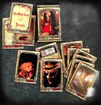 Dracula Tarot Deck, Bat Vampire Oracle Card, Transylvania Magic Romania Gothic Castle, Old Love Spell