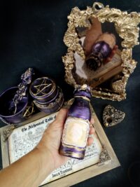Magic Potion Apothecary Bottle, Witchcraft Spells Periodic Table Altar Sanctuary, Dark Witch Sorcery Mirror