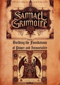 Angel of Death, Occult God Samael Grimoire, Antique Book Occultism Esotericism, Magic Ritual Magick Spell Divination V-2