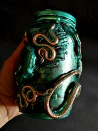 Spell Jar, Magic Potion Bottle, Snake Venom Apothecary Cabinet Vintage, Serpent Elixir of Life Forever, Eternal Youth