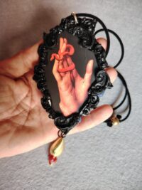 Hand Help, Magical Protection Talisman, Snake Protective Amulet Good Luck Attraction Money Love Wealth