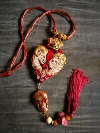 Midas Touch Amulet, Golden Wealth Spirit Vessel Royal Talisman, Lion Goat & Skull Occult Jewelry