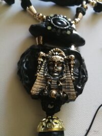 Tribal Jewelry, Maya Tribal Shaman Necklace, Native American Talisman Pendant, Ethnic Aztec Tribe Mask