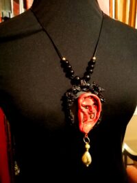 Djinn Ear Sound, Magical Amulet Spirit Vessel Jinn Talisman, Metaphysical Ritual Divinatory Occult Witchcraft