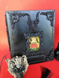 Witchcraft Set, Baphomet Magic Kit Sorceries, Candle Stick Incense Burner, Feather Pen Talisman Amulet