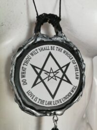 Aleister Crowley OTO Seal, Magus Wizard Occultist Skull Pendant, Thelema Talisman Esoteric Sigil Star, Amulet Goth Jewel