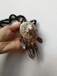 Shaman Drums, Evil Eye Dream Catcher Talisman, Dreamcatcher Pendant Amulet Spirit Guide Native American