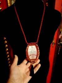 Taoist Art Necklace Talisman Pendant, Tao Symbol Ethnic Oriental Jewelry Prayer Amulet, Asian Magic Yoga Taos Charm