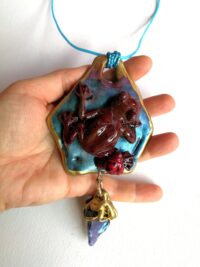 Harry Potter Chocolate Frog, Wizard Dark Academia Poison Dart Frog, Witch Toad Jewelry Amulet Pendant, Witchcraft Occult