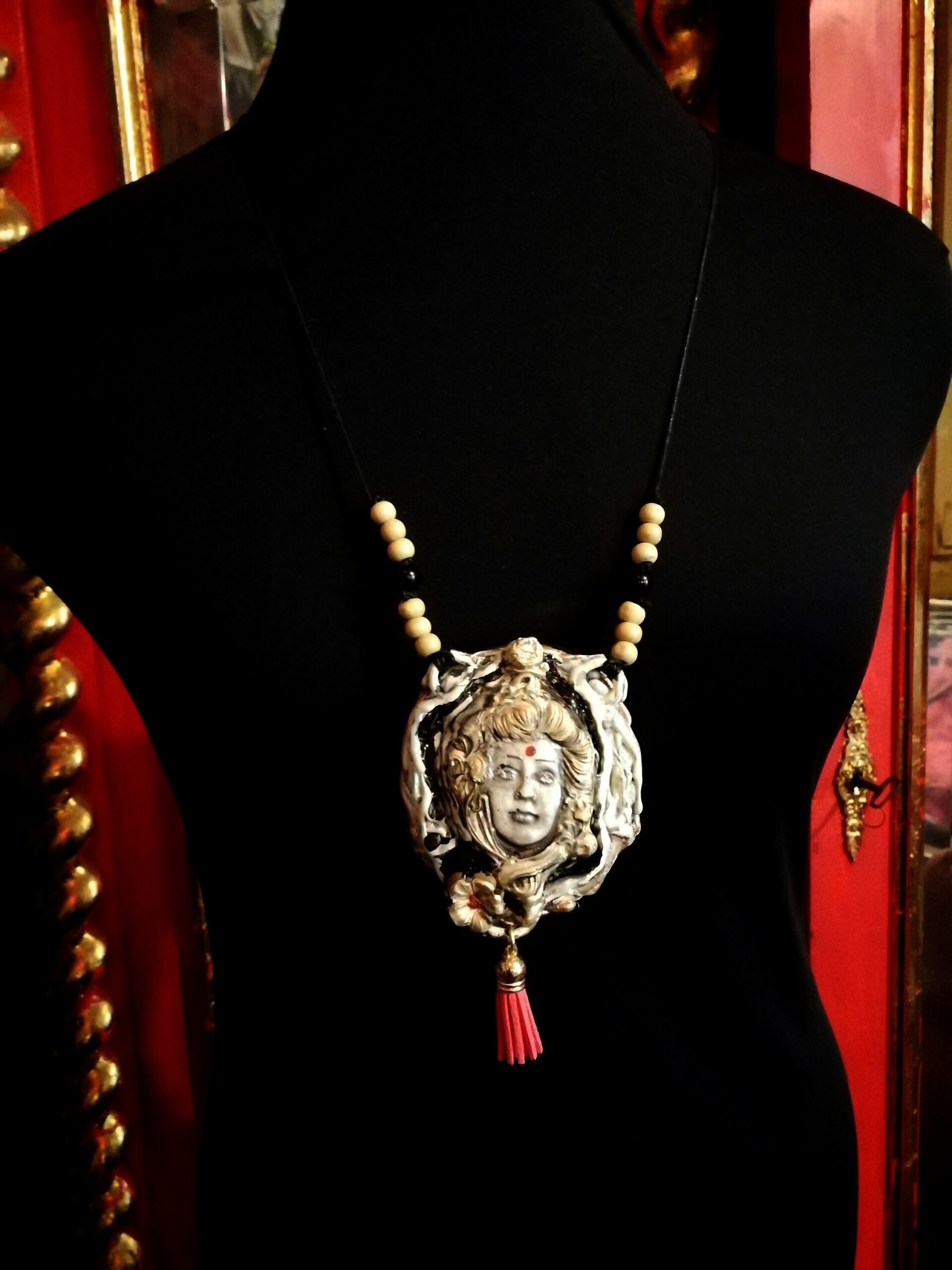 Tara Goddess, Quan Yin Talisman Pendant, Kwan Yin Divine Feminine Ethnic Prayer Amulet Yoga