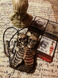 Voodoo Shadows Amulet Spell, Skull Skeleton Cranium Cursed Talisman, Magic Power Evil Eye Pendant