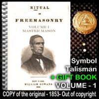 Freemasonry Book Set Illuminati All Seeing Eye, Antique Knights Templar Magic Occult Masonic Mythology Metaphysical Gift