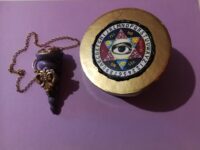 Witchcraft Pendulum, Magic Unicorn Horn Ritual Tools, Dowsing Witch Magick Altar, Wizard Magician Pagan Sorcery