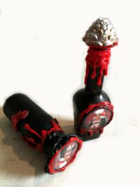 Magic Potion, Dracula Bat Vampire Apothecary Vintage Bottle, Witchcraft Altar Transilvania Decor Spell Halloween Sorcery