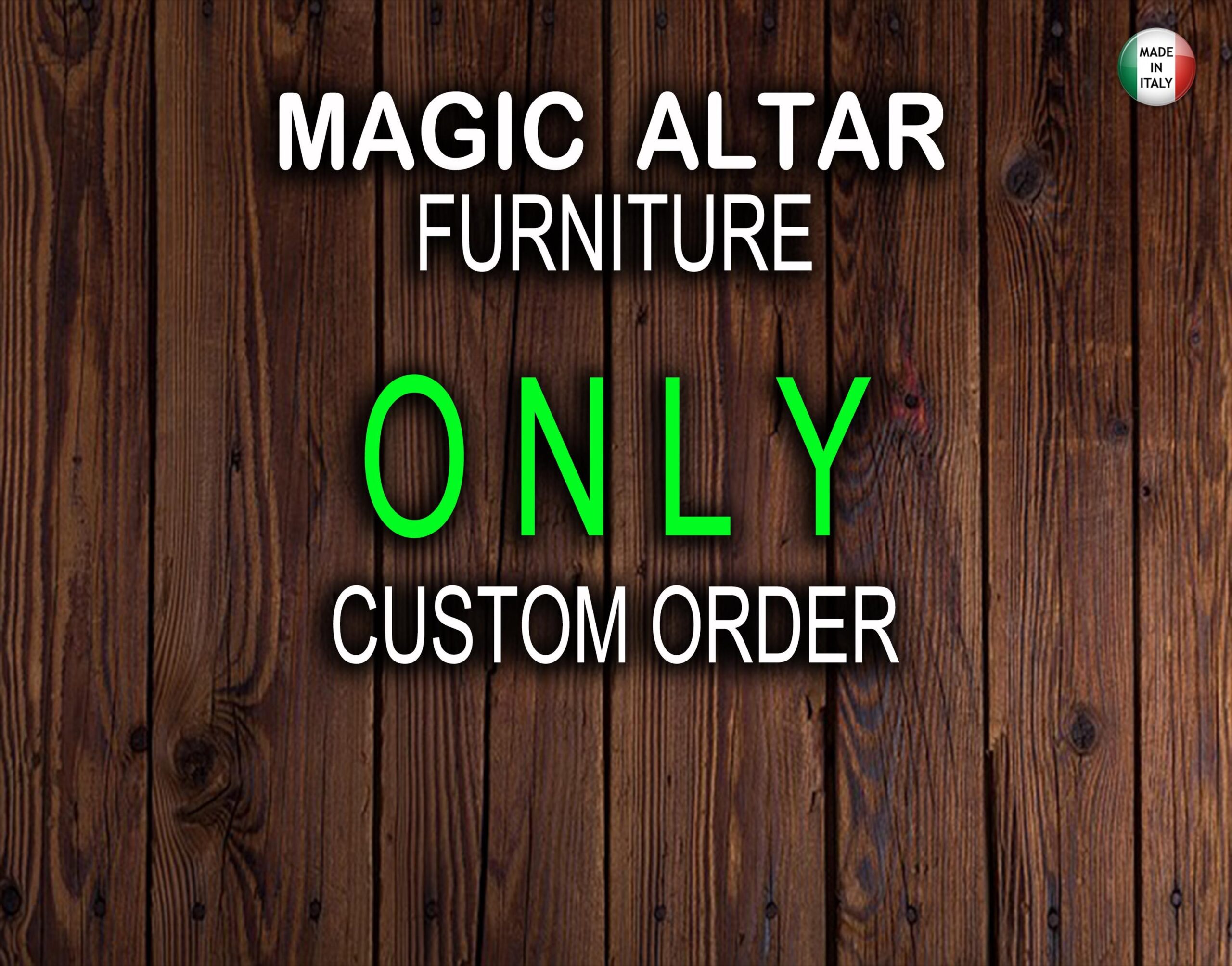 Apothecary Cabinet, Goth Assemblage Antique Gothic Furniture Custom Order, Witchcraft Altar Magic Wooden Library Shelves