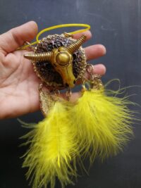 Dream Catcher Shaman Drums, Evil Eye Necklace Symbol Talisman, Ox Skull Pendant Spirit Guide Native American Amulet 555