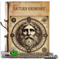 Antique Book, Occultism Magic Grimoire Saturn Manuscript, Saturnian Magick Sorcery Ritual, Secret Societies