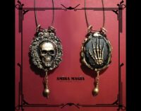 Cranium Skull Skeleton, Esoteric Jewelry Immortality Talisman, Magic Power Pendant, Dark Gothic Amulet Bone